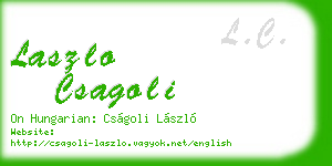 laszlo csagoli business card